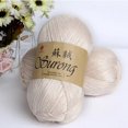 thumbnail image 1 of Silk Cotton Yarn for Hand Knitting Thick Yarn knit Sewing Wool Crochet Scarf Sweater Needlework Eco-friendly Thread 5pcs, 1 of 7