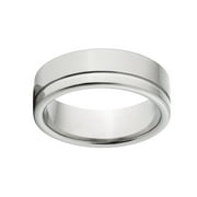 LUXURIEN Custom Finish 8mm Stainless Steel Ring