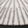 thumbnail image 3 of SAFAVIEH Fifth Avenue Asher Sunburst Area Rug, Ivory/Gray, 5' x 5' Round, 3 of 7