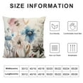 thumbnail image 5 of Creowell  Gray Flower Throw Pillow Covers Decorative  Pillow Cover for Couch,Small Summer Outdoor Farmhouse Floral Accent Pillowcases for Sofa Square Double Side Print, 5 of 5