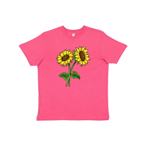 Inktastic Pair of Sunflowers Youth T-Shirt
