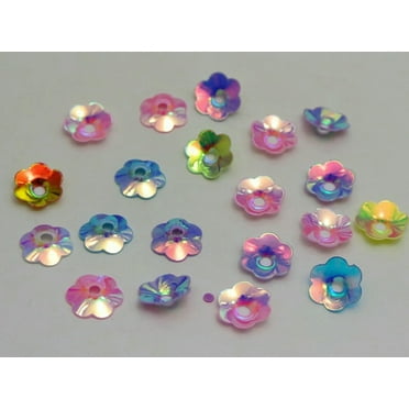 U8MO 2000 Mixed Colour Cup Flower loose sequins Paillettes 8mm sewing Wedding craft