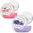 thumbnail image 1 of R-NEU Paquete de 2 polvos corporales para mujeres con soplo de polvo sin talco, elegante pétalo de rosa y ramo real, polvo perfumado para después del baño para una piel suave, extra grande (2 paquet, 1 of 6