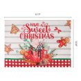 thumbnail image 6 of Placemats Set of 6 Linen Placemats, Washable Kitchen Table Mat, Seasonal Holiday Christmas Place Mats for Party Plaid 17.7*12.6inch, 6 of 6