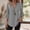 Gray, variant on Linen Shirts For Women Sevevn Women's Casual V-Neck Roll-Tab Sleeve Blouse Loose Fit Solid Color Work Top White XL