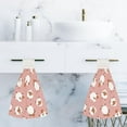 thumbnail image 6 of 2 Pcs Hanging Towels, Dish Towels White Sheep On Pink Back Absorbent Hand Towels with Hanging Loop Washcloth for Bathroom Kitchen, 6 of 6