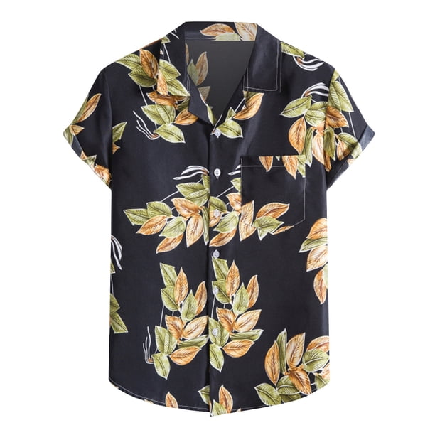 Camiseta de manga corta con un solo pecho, informal y cómoda, a la moda para hombre Pompotops oipoqjl43888