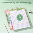 thumbnail image 5 of SUNEE Teacher Planner 2026-2027 Academic Year, 7 Periods Lesson Plan Book Jul 2026 - Jun 2027, 8.5"x11"Daily Weekly Monthly Organizers Horizontal Layout with Calendars, Bookmark, Tabs, Palm Leaf, 5 of 7