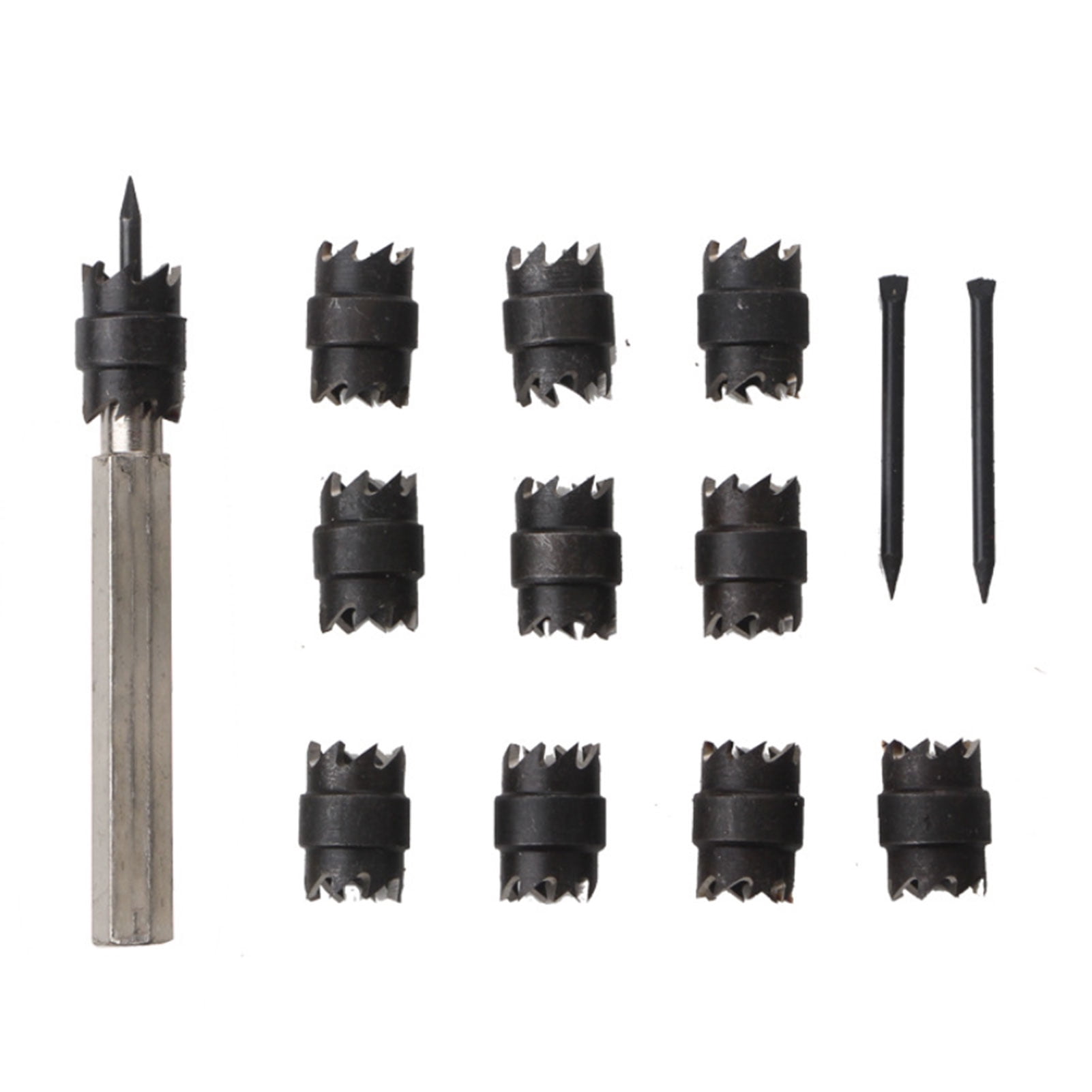 Amdohai Spot Weld Cutter Set 13Pcs 3/8'' Rotary Spot Weld Cutter Remover Drill Bits Tool for Power Drill Spot Welding