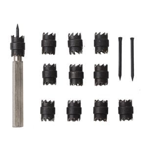 Amdohai Spot Weld Jeu de coupes 13Pcs 3/8'' Rotary Spot Weld Cutter Enlecteur Perceuses Outil pour le soudage de la spot de forage