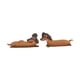 thumbnail image 4 of 2 figuras de perro salchicha para decoración de salpicadero, divertidas estatuas de perro pequeño, esculturas de cachorro para chimenea, de TV Estilo C, 4 of 8