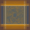 thumbnail image 4 of Garnier-Thiebaut Anhinga Bleu Dore Tablecloth 45Inx45In, 42477, 4 of 4