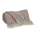 thumbnail image 4 of Parkland Collection Isla Transitional Pink 80" x 97" WOVEN HANDLOOM Throw, 4 of 4