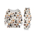 thumbnail image 2 of 2026 Matching Family Halloween Pajamas Set, Fall Sleepwear, Ghost & Pumpkin Printed Holiday Sleepwear, Soft Loungewear PJs Outfit, 2 of 5