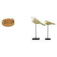 thumbnail image 1 of Cestas de almacenamiento,Cestas de almacenamiento de cocina tejidas con asas hechas a mano,Cestas de pan redondas Bandejas para servir Rectángulo,Estatuas de pájaros,Estatuas de pájaros de, 1 of 8