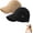 Black+khaki, variant on Wide Brim Sun Visors for Women, Wide Brim Sun Hat,Packable Roll-Up Ponytail Baseball Cap with Adjustable Back Strap, Lightweight Breathable Travel Sun Cap for Beach Fishing