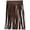 Brown, variant on Belagio 6" Wide x 25 Yards Faux Leather Fringe Trim, 1 Bolt, Black