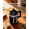 thumbnail image 3 of Auriswell Electric Tea Kettle with Temperature Control, 1.5L Glass smart Water Boiler for Tea, Coffee & Boil, Automatic Shut Off, 12h Keep Warm & LED One-Touch 6 Presets, 3 of 9