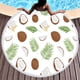 thumbnail image 5 of Toalla de playa redonda con diseño de frutas y coco para adultos, toalla de playa de microfibra de secado rápido, toallas de piscina súper absorbentes, manta de playa sin arena, 5 of 5