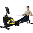 thumbnail image 1 of Magnetic Rowing Machine Folding Rower with 14 Level Resistance Adjustable,Leg Press Machine Workout Equipment for Women LCD Monitor and Tablet Holder for Foldable Rower Home Gym Cardio Workout, 1 of 13