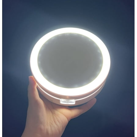 Double Sided 10X Magnifying Mirror,Vanity Mirror with Lights,Smart Design with Brightness$Angle&Height Adjustability