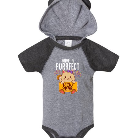 

Inktastic Cat New Years Greeting Gift Baby Girl Bodysuit