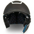 thumbnail image 3 of Champro Sports HX Legend Plus Youth Batting Helmet W/Universal Jaw Guard Black/White 6 1/2 - 7, 3 of 5