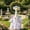 White, variant on FeiFu Goose Dress Costume, Red Ball Gown Outfit for 23 Inch Porch Goose, Victorian Style Decorative Clothing for Yard Goose Statue, Seasonal Home Lawn Decoration, Vestido para Ganso de Porche