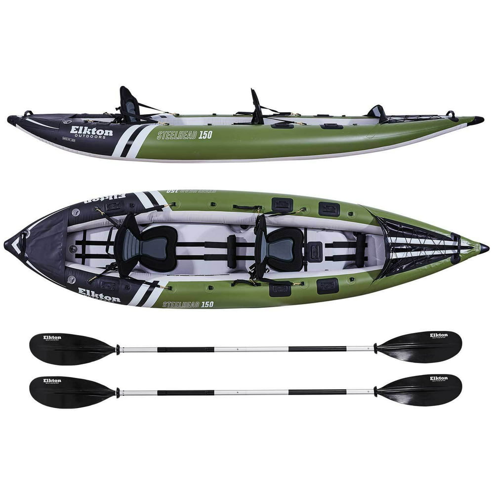 Elkton Outdoors Steelhead Fishing Kayak, Inflatable