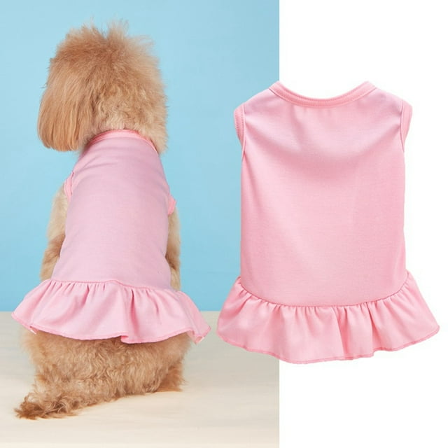 SIfdSeng Dog Clothes Medium Sized Dog Female Pet Clothes Spring Summer Pet Breathable Comfortable Clothes Cute Printed Pet Clothes for Cats Dogs Dog Shirt for Large Dogs Winter