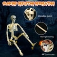 thumbnail image 3 of DefiDgd 35inch Halloween Movable Skeleton Decorations, Simulation Human Skeleton Decorations for Halloween Party Decor, Haunted House Props Indoor Outdoor Decoration(large), 3 of 7