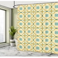 thumbnail image 4 of Ambesonne Victorian Shower Curtain, Botanical Swirling Motif, 69"Wx84"L, Mustard Multicolor, 4 of 4