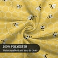 thumbnail image 6 of Bee Tablecloth 70 Inch Round, Bee Kind Yellow Table Cloth Honeycomb Decorations Spring Summer Round Table Cover Polyester Washable Tablecloths for Party Picnic Kitchen Dinner Decor Outdoor, 6 of 6