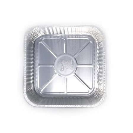 Professional Non Stick Brownie Pan - Square Pans - Disposable Aluminum Baking Tins - Portable Food Container Ideal for Roasting, Broiling & Cooking - Tasty Brownies and Cakes - 8
