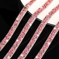 thumbnail image 3 of 3 Yards Crystal Rhinestone Ribbon,Resin Diamond Ribbons for Crafts,Bling Rhinestone Ribbon,Topboutique Self Adhesive Diamond Ribbon for Wedding Decor and Birthday Cakes,0.4 Inch,Light Rose Red, 3 of 6