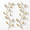 Gold, variant on Purple Leaves 2 Set Metal Tree Leaf Wall Art 16.89 x 7.64 x 1.26 in