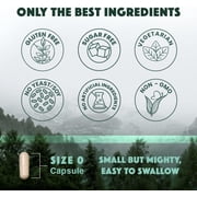 Natural Rhythm Triple Calm Magnesium Supplements for Sleep and Stress Relief, 120 Capsules