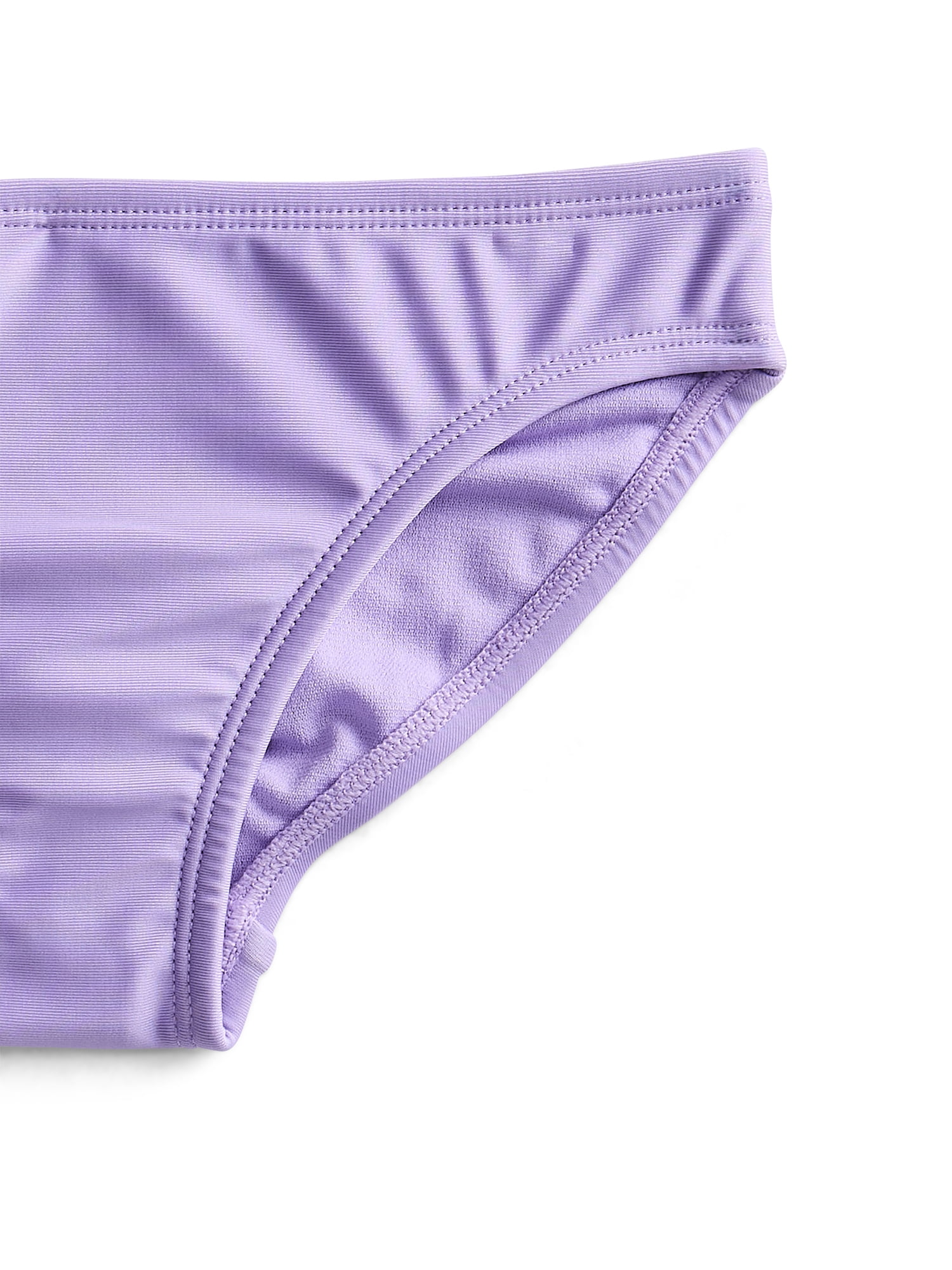 Wonder Nation Girls' Ruffle Strap Bikini with UPF 50+, 2-Piece, Sizes 4-18