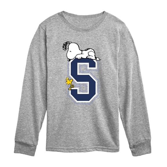 Peanuts - Look To Snoopy - Youth Boys Long Sleeve Graphic T-Shirt