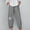 Gray, variant on Women's Loose Print Solid Color Pocket Loose Pants for Beach Vacation Travel