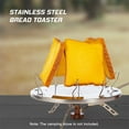 thumbnail image 4 of Walmeck Folding Camping Stove Toaster Stainless Steel 4 Slice Bread Toaster Portable Toaster for Camping Hiking Picnic BBQ, 4 of 7