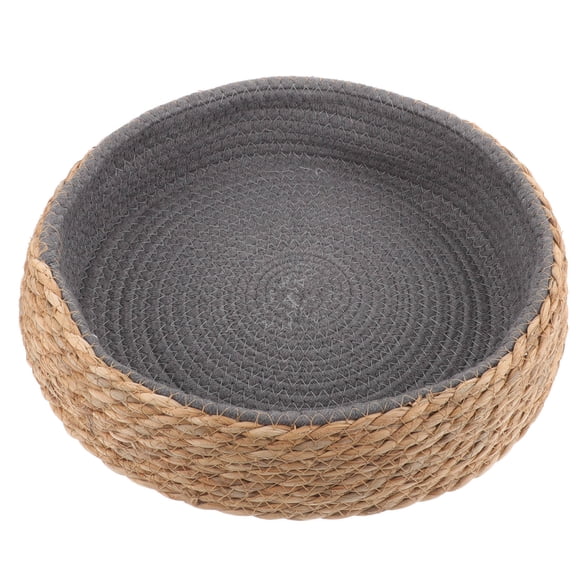 ELAYARD Comfortable Wicker Pet Bed Round Shape Durable Lightweight for Cats Dogs