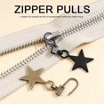 thumbnail image 2 of 10 PCS Zipper Pull Replacement, Detachable Zip Pulls Metal Zipper Gripper Zip Repair Pull Tab Zipper Pull Replacement Slider Kit, 2 of 4