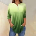 thumbnail image 2 of SwiftWear Tees for Women Trendy Fashion Round-Neck Half Sleeves T Shirt Gradient Color Casual Loose Basic Tops, 2 of 5