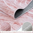 thumbnail image 4 of RUG ROBOT 8'x10' Abstract Large Area Rugs for Living Room, Soft Washable Pink Rugs for Bedroom, Non-Slip Modern Wave Striped Accent Carpet for Dining Room Kitchen, Pink, 4 of 9