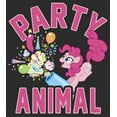 thumbnail image 2 of Women's My Little Pony: Friendship is Magic Pinkie Pie Party Animal  Graphic Tee Black X Large, 2 of 4