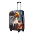 thumbnail image 2 of Daiia Bald Eagle Pilot Luggage Cover, Thickened Washable Travel Luggage Covers, Elastic Unique Baggage Covers for 18-20 inch Luggage-Medium, 2 of 9