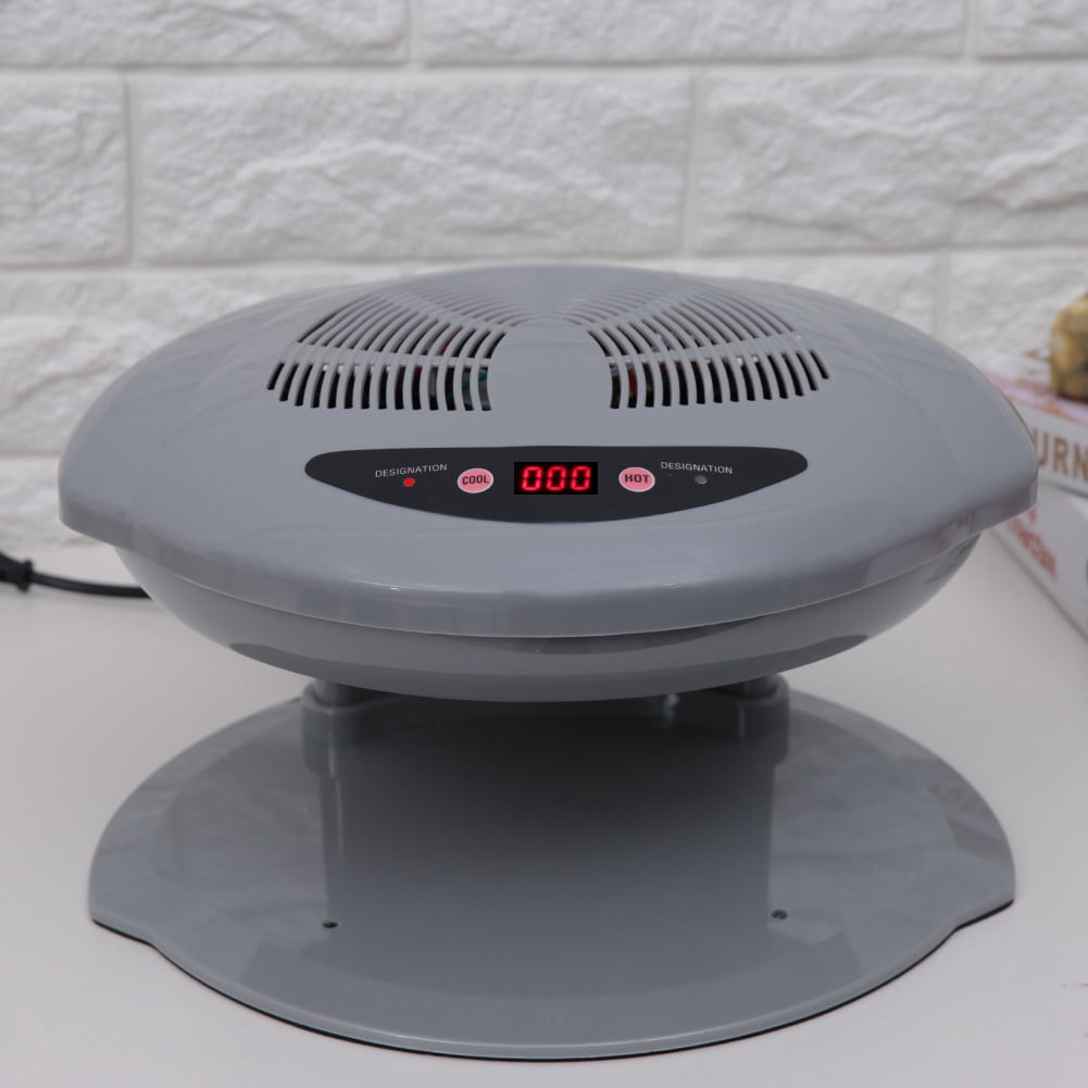 BIMZUC 2-in-1 Cool and Warm Air Blow Temperature Sensor Nail Polish Dryer Machine, Professional 400W Nail Dryer with Automatic Sensor, Salon Quality Fast Curing for All Nail Types, Grey EU Plug 220V