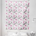 thumbnail image 1 of Geometric Tapestry, Persian Civilization Influenced Geometric Pattern Teardrop Shapes Curved Tip, Fabric Wall Hanging Decor for Bedroom Living Room Dorm, 5 Sizes, Pink Grey White, by Ambesonne, 1 of 1