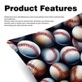 thumbnail image 2 of Baseball Luxurious Velvet Decorative Throw Pillow Inserts - Set of 2, Chair Pillow Covers - Unique Patterns, 16x16, 18x18, 20x20 Inches for Home Decor & More, 2 of 6